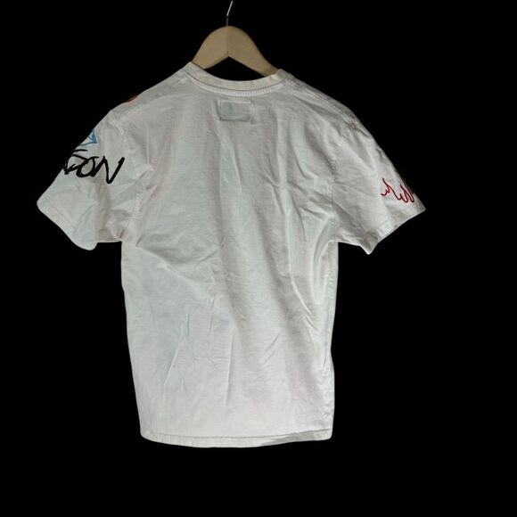 Maison Noir White Stay Focused Authentic Men's Short Sleeve Tee Shirt Sz M - Picture 2 of 8